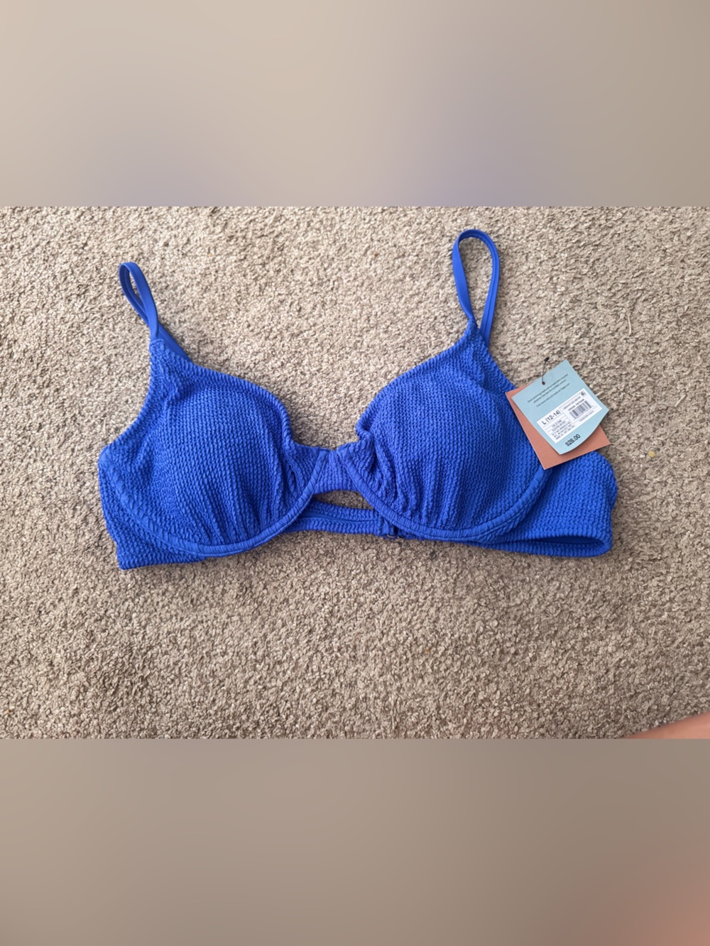 Blue underwire bathing suit target